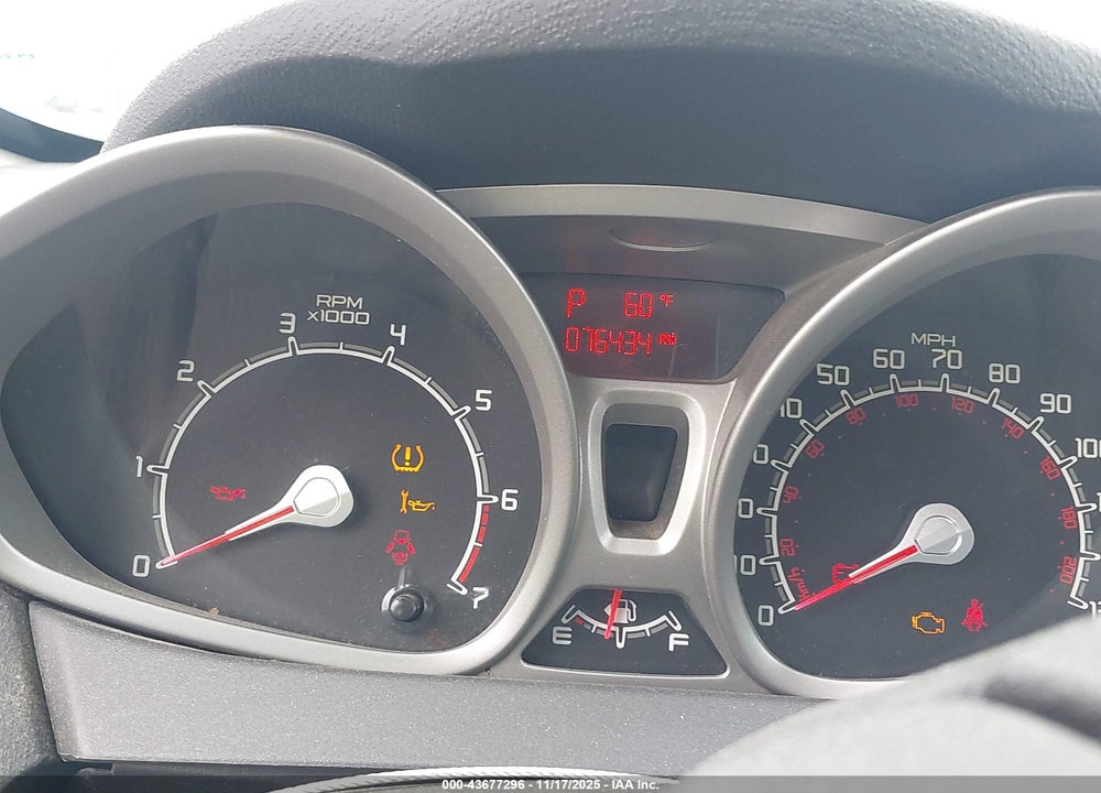 2011 FORD FIESTA SEL VIN: 3FADP4CJ4BM109334