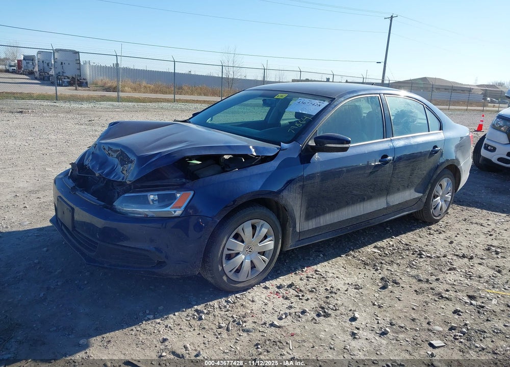 2014 VOLKSWAGEN JETTA 1.8T SE VIN: 3VWD17AJ2EM302163