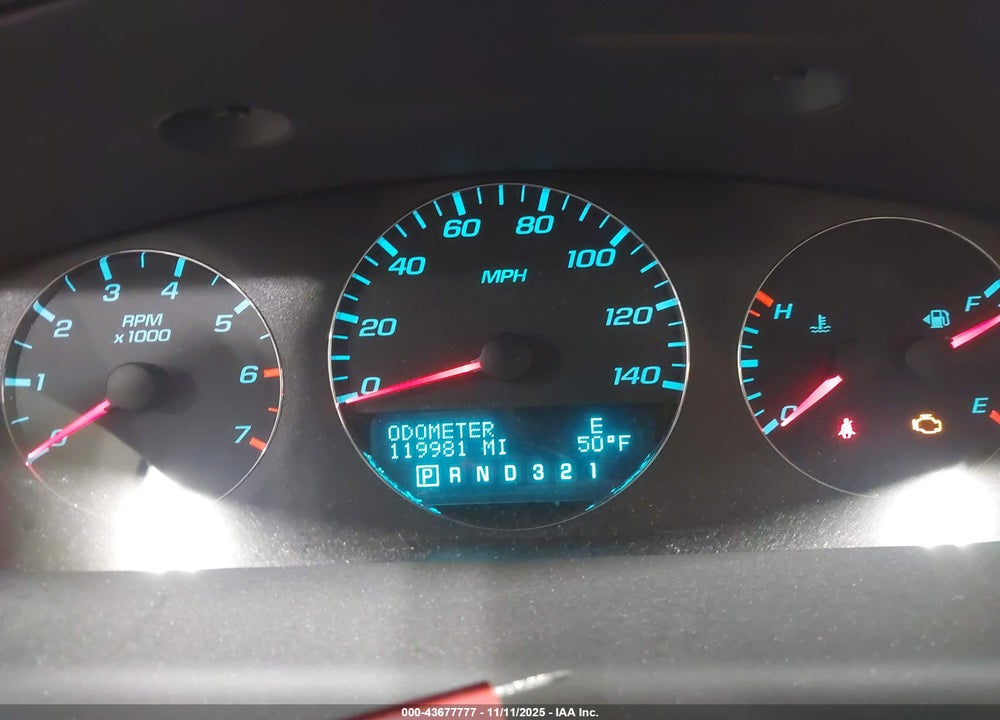 2011 CHEVROLET IMPALA LT VIN: 2G1WG5EK9B1313609