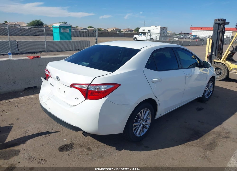 2014 TOYOTA COROLLA LE PLUS VIN: 5YFBURHE7EP100501
