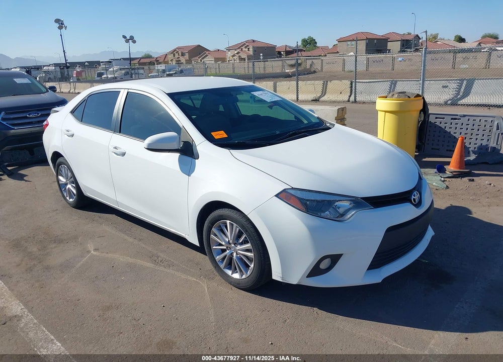2014 TOYOTA COROLLA LE PLUS VIN: 5YFBURHE7EP100501