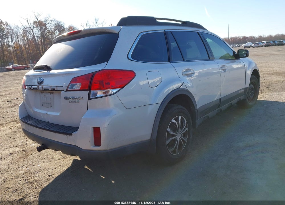 2010 SUBARU OUTBACK 2.5I VIN: 4S4BRBAC1A3361784