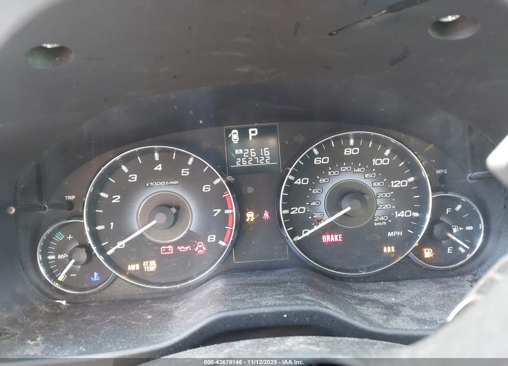 2010 SUBARU OUTBACK 2.5I VIN: 4S4BRBAC1A3361784