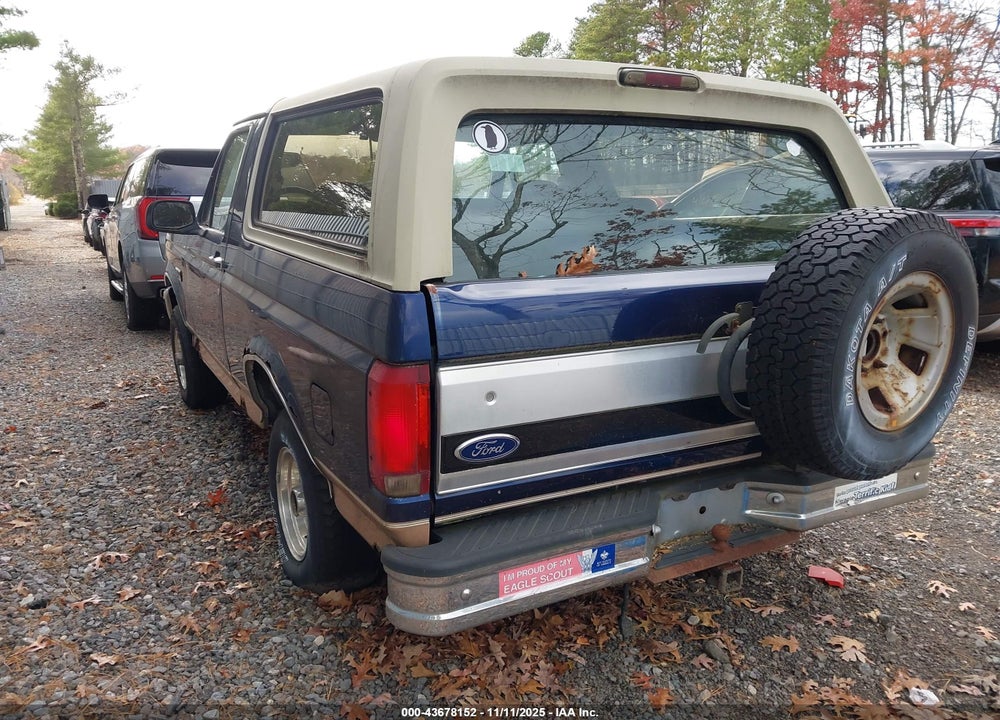 1994 FORD BRONCO U100 VIN: 1FMEU15H7RLB47132