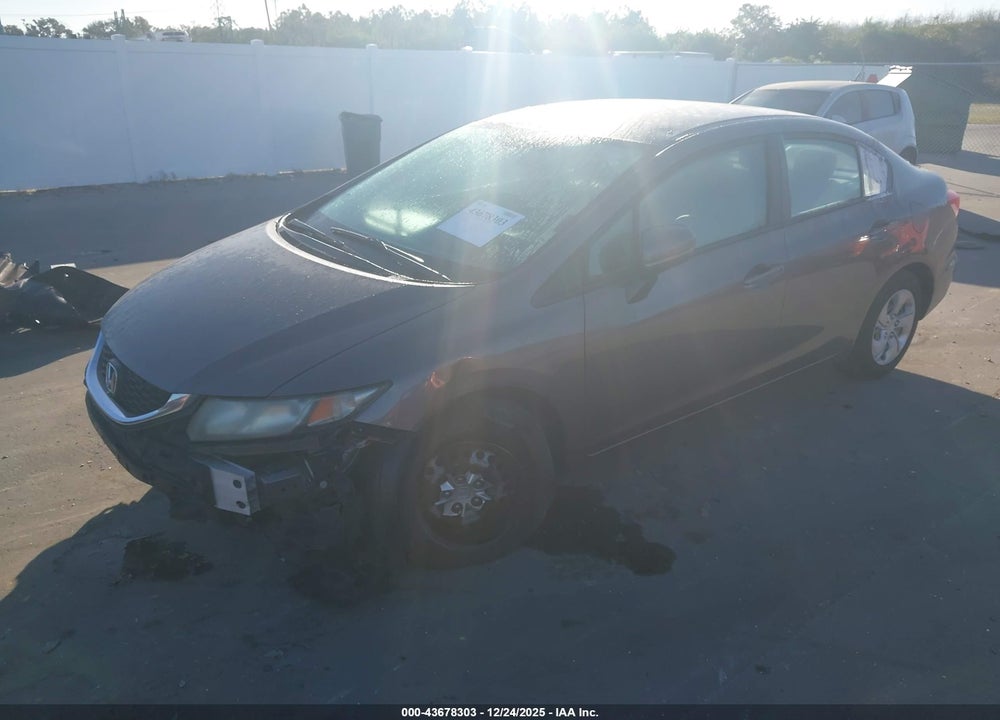 2014 HONDA CIVIC LX VIN: 19XFB2F54EE233042
