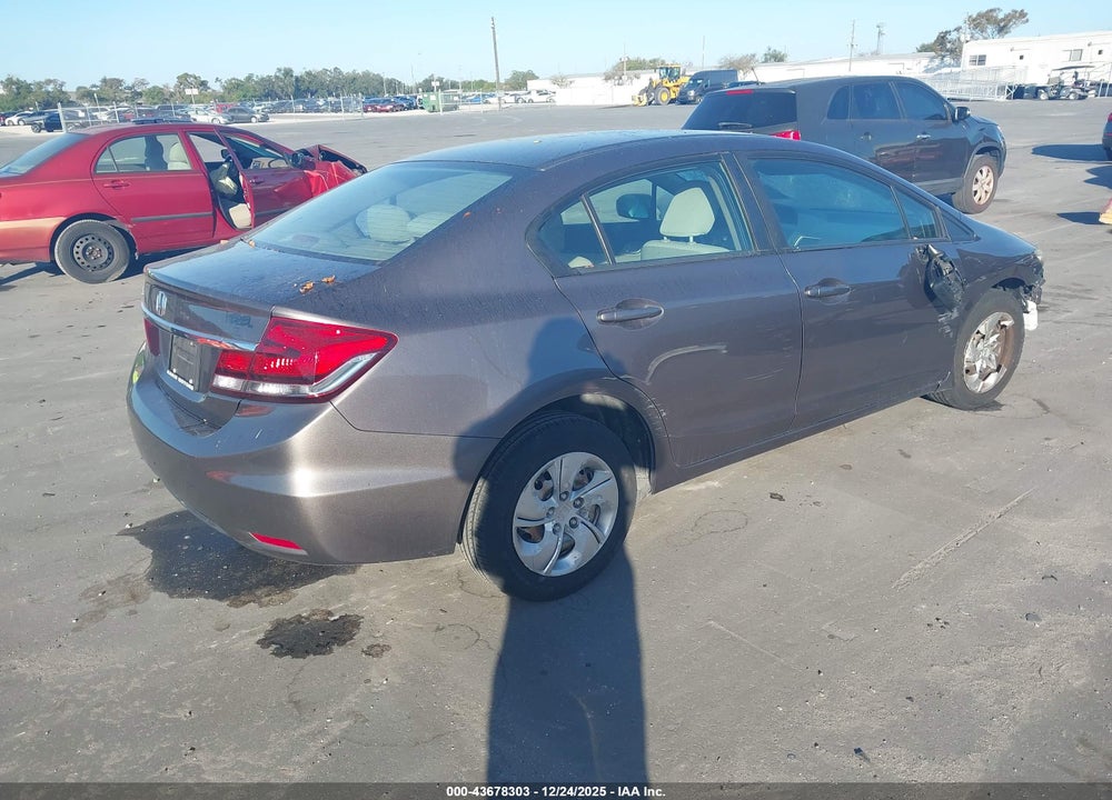 2014 HONDA CIVIC LX VIN: 19XFB2F54EE233042