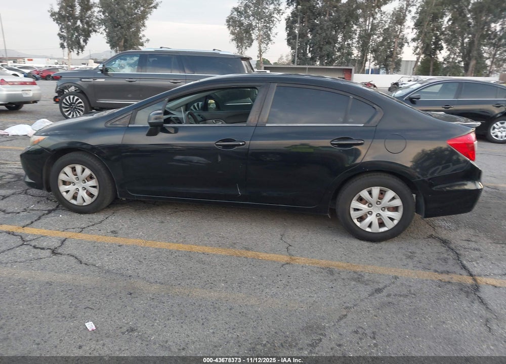 2012 HONDA CIVIC VIN: 19XFB2F55CE303368