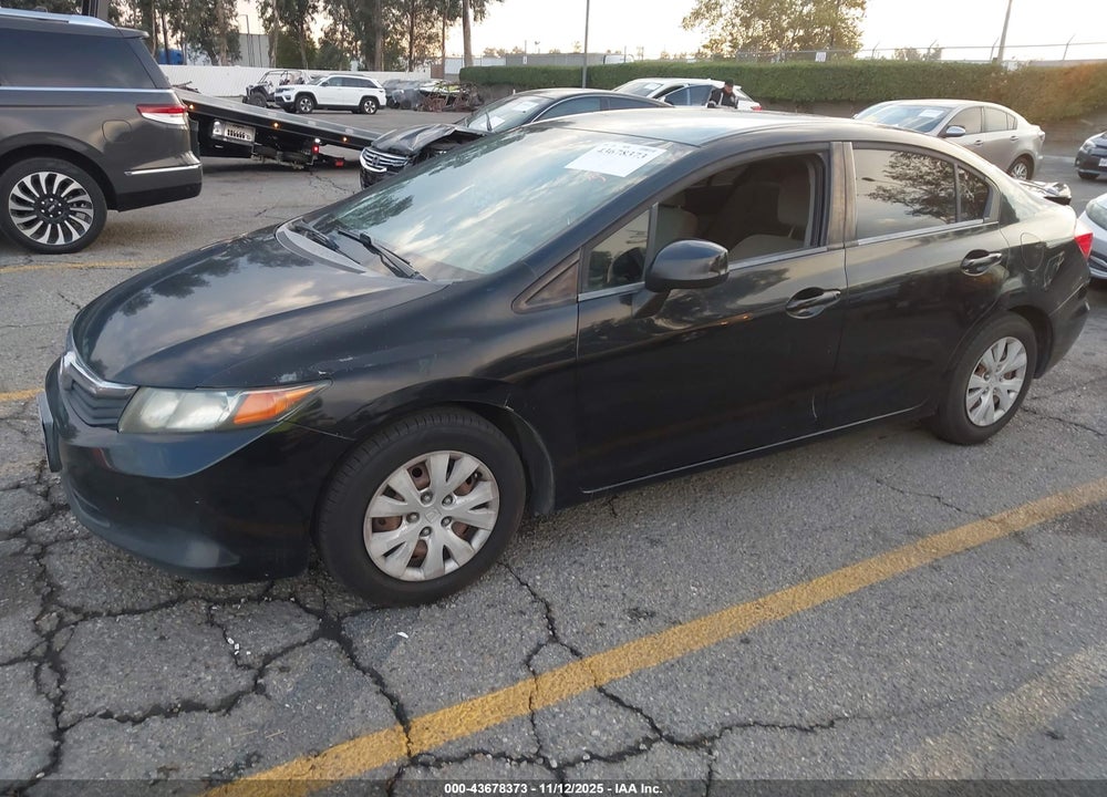 2012 HONDA CIVIC VIN: 19XFB2F55CE303368