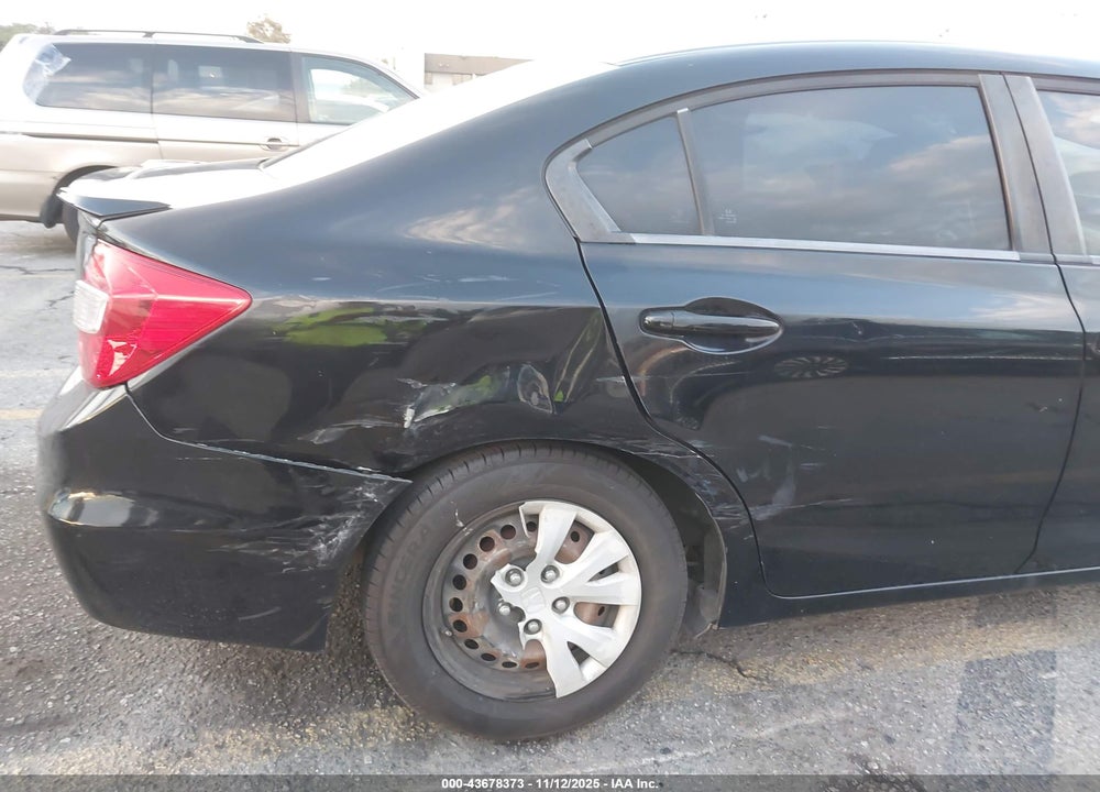 2012 HONDA CIVIC VIN: 19XFB2F55CE303368