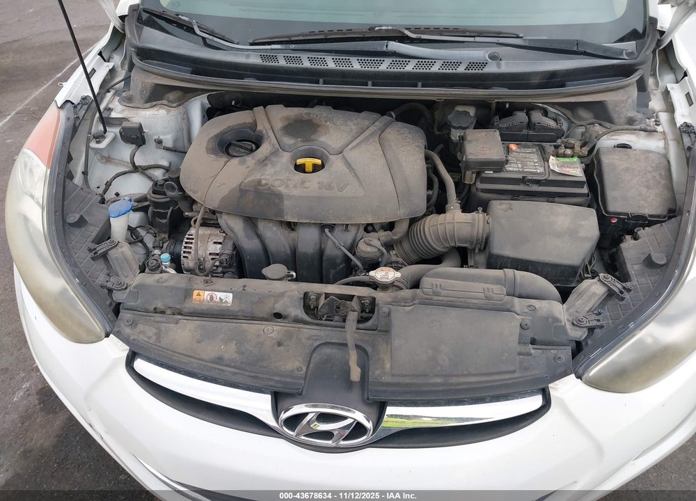2013 HYUNDAI ELANTRA GLS VIN: 5NPDH4AE0DH289398