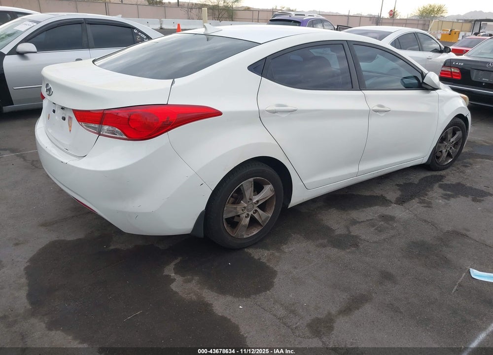 2013 HYUNDAI ELANTRA GLS VIN: 5NPDH4AE0DH289398