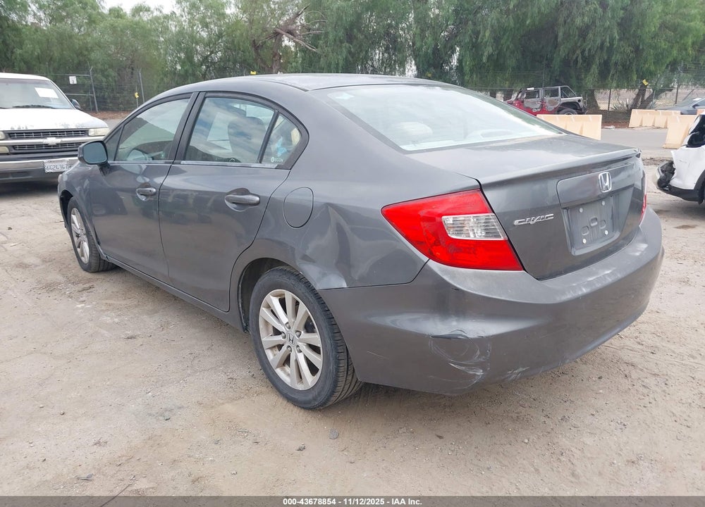 2012 HONDA CIVIC EX VIN: 19XFB2F81CE312918