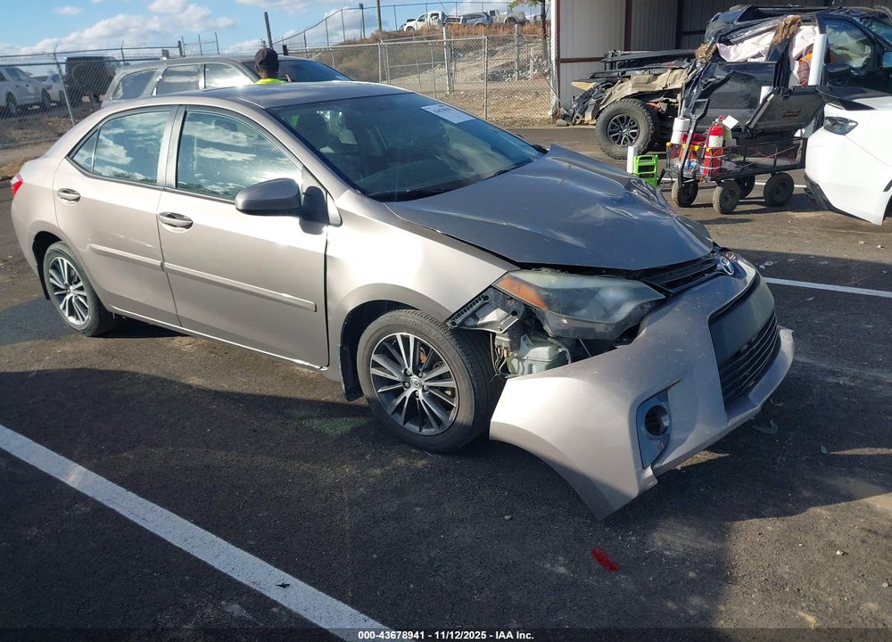 2016 TOYOTA COROLLA LE PLUS VIN: 2T1BURHE2GC598822