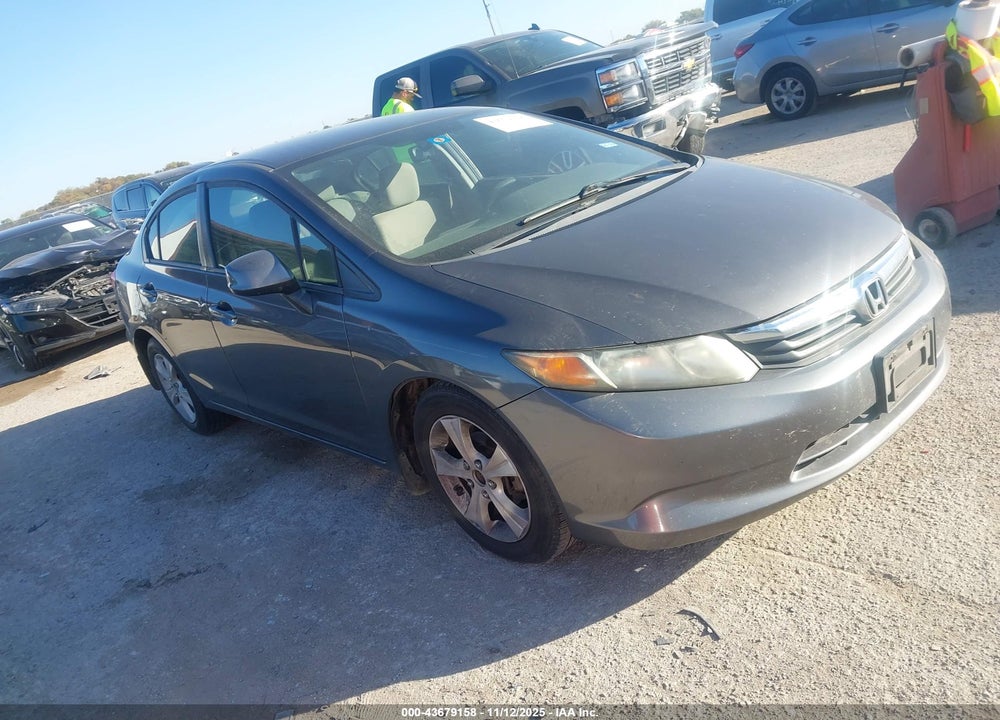 2012 HONDA CIVIC LX VIN: 2HGFB2F52CH585233