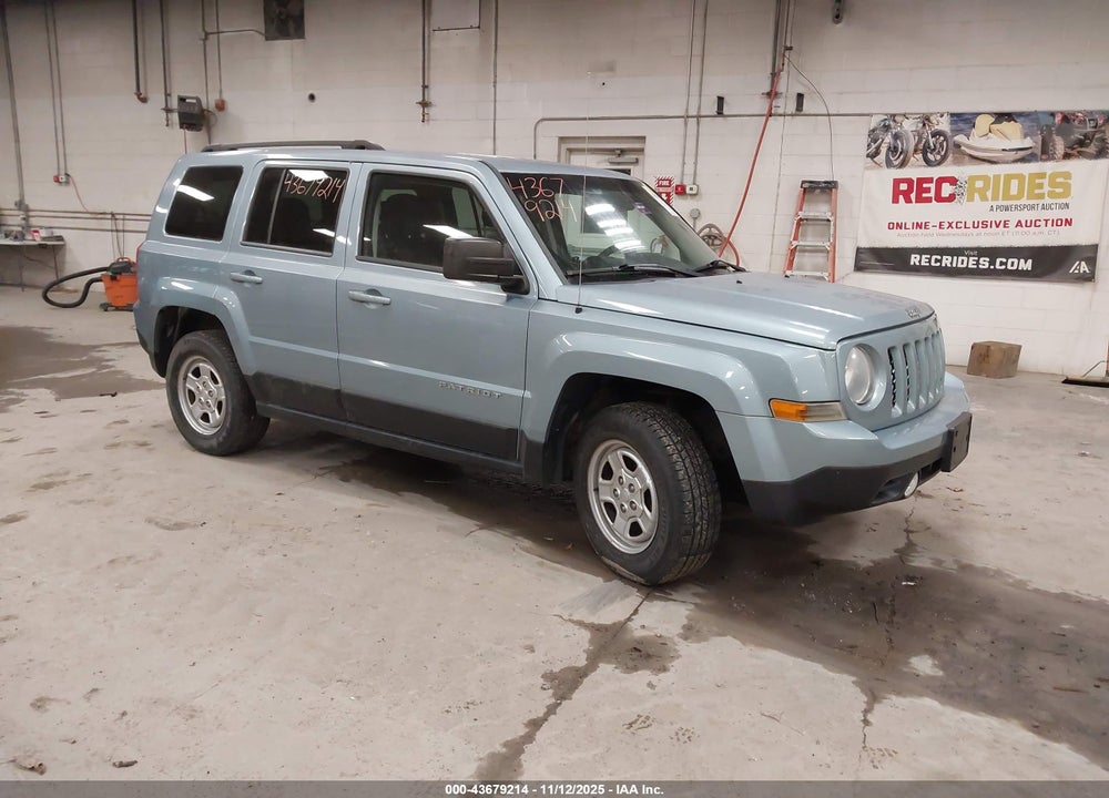 2013 JEEP PATRIOT SPORT VIN: 1C4NJRBBXDD165672