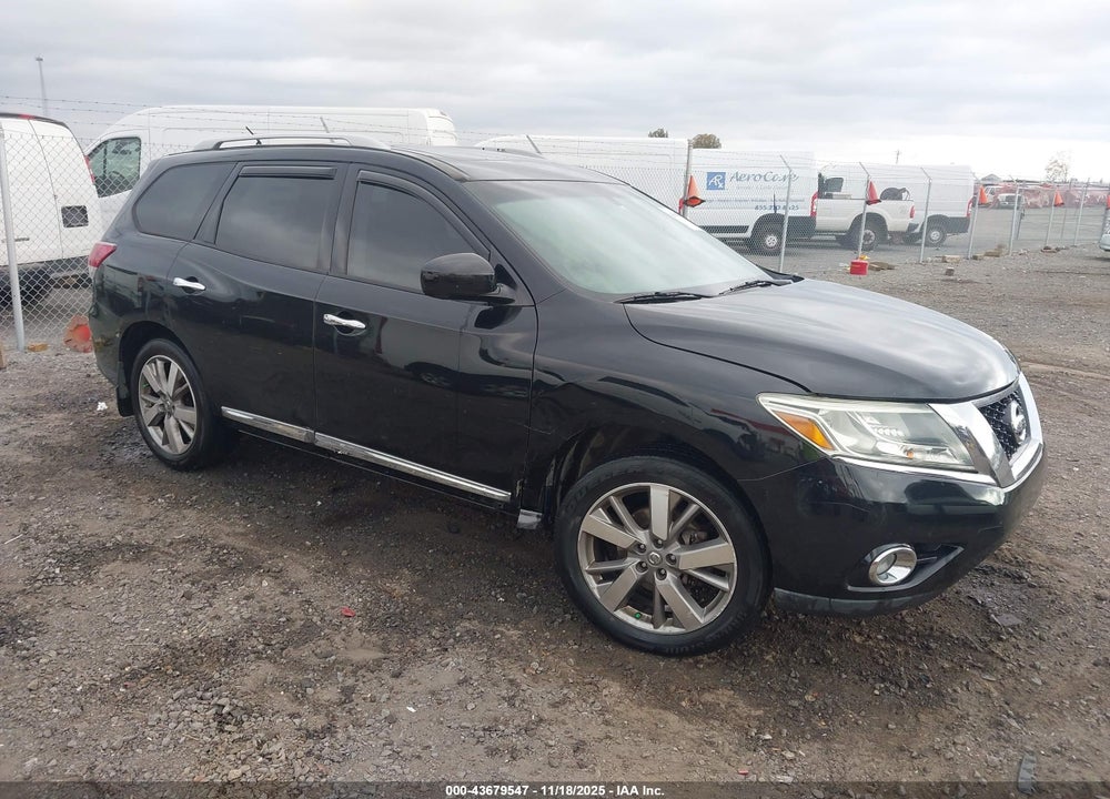 2013 NISSAN PATHFINDER PLATINUM VIN: 5N1AR2MN7DC654487