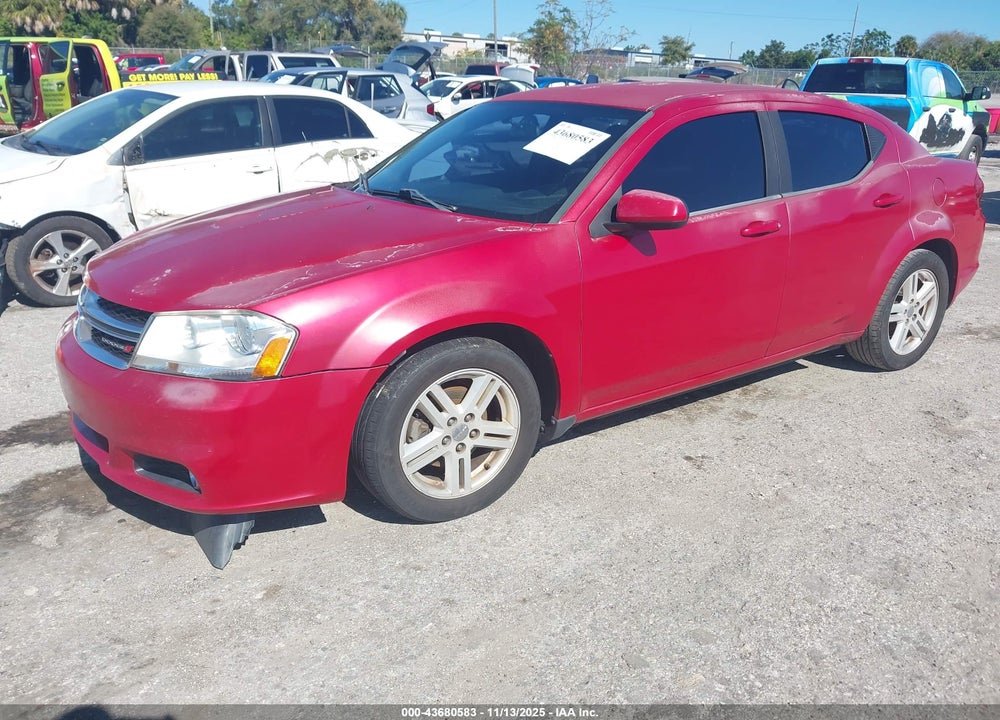 2013 DODGE AVENGER VIN: 1C3CDZCB7DN626466