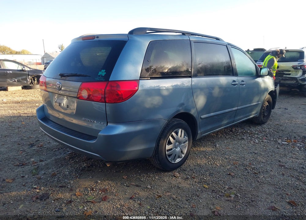 2007 TOYOTA SIENNA LE VIN: 5TDZK23C57S069258
