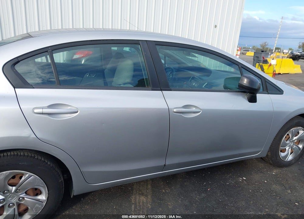 2013 HONDA CIVIC LX VIN: 19XFB2F51DE287140