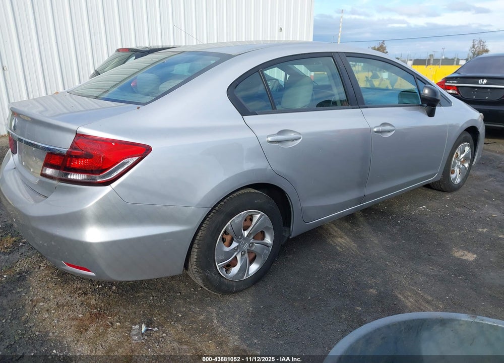 2013 HONDA CIVIC LX VIN: 19XFB2F51DE287140