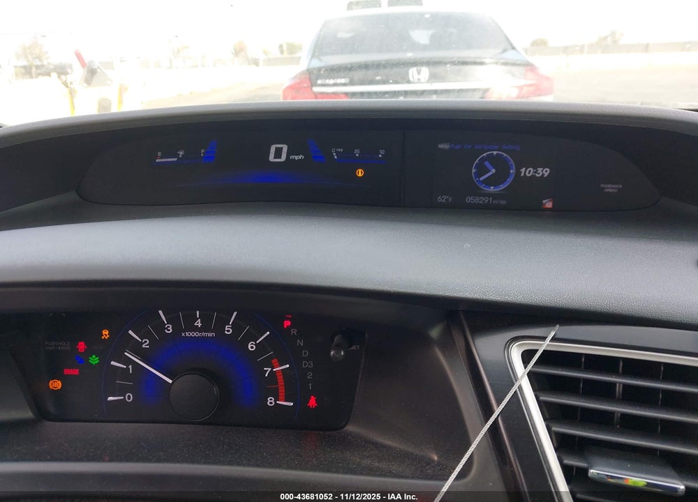 2013 HONDA CIVIC LX VIN: 19XFB2F51DE287140