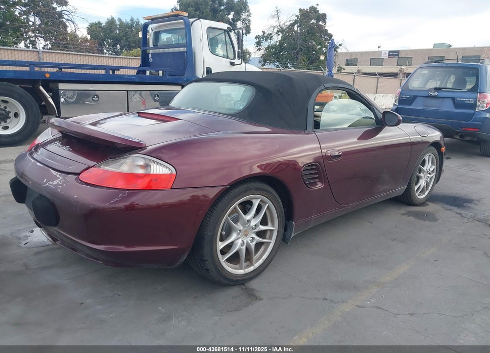 2004 PORSCHE BOXSTER VIN: WP0CA29864U621076