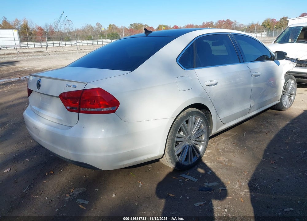 2014 VOLKSWAGEN PASSAT VIN: 1VWBT7A39EC087532