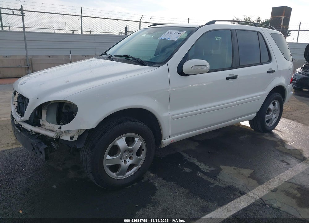 2003 MERCEDES-BENZ ML 320 VIN: 4JGAB54E63A384264