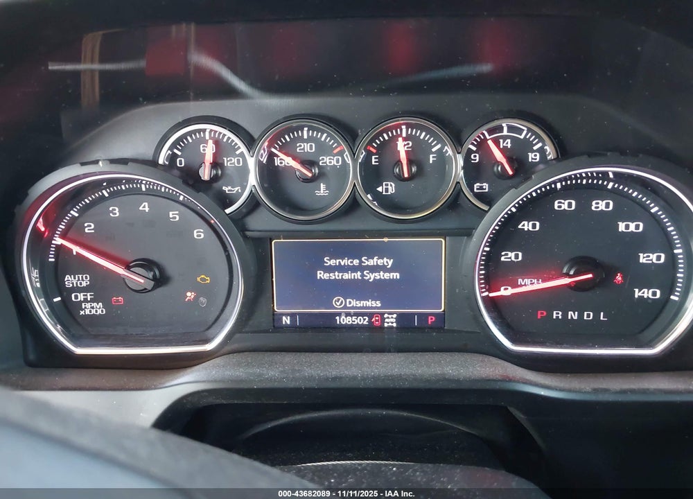 2020 CHEVROLET SILVERADO 1500 4WD SHORT BED RST VIN: 3GCUYEED5LG299004