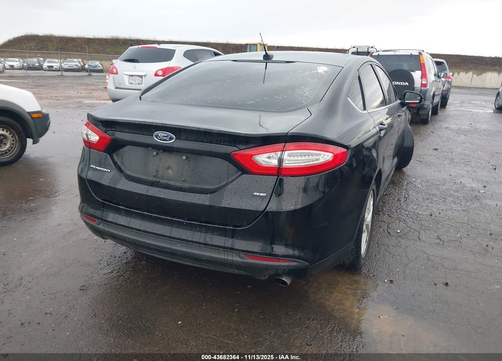 2016 FORD FUSION SE VIN: 3FA6P0H73GR316175