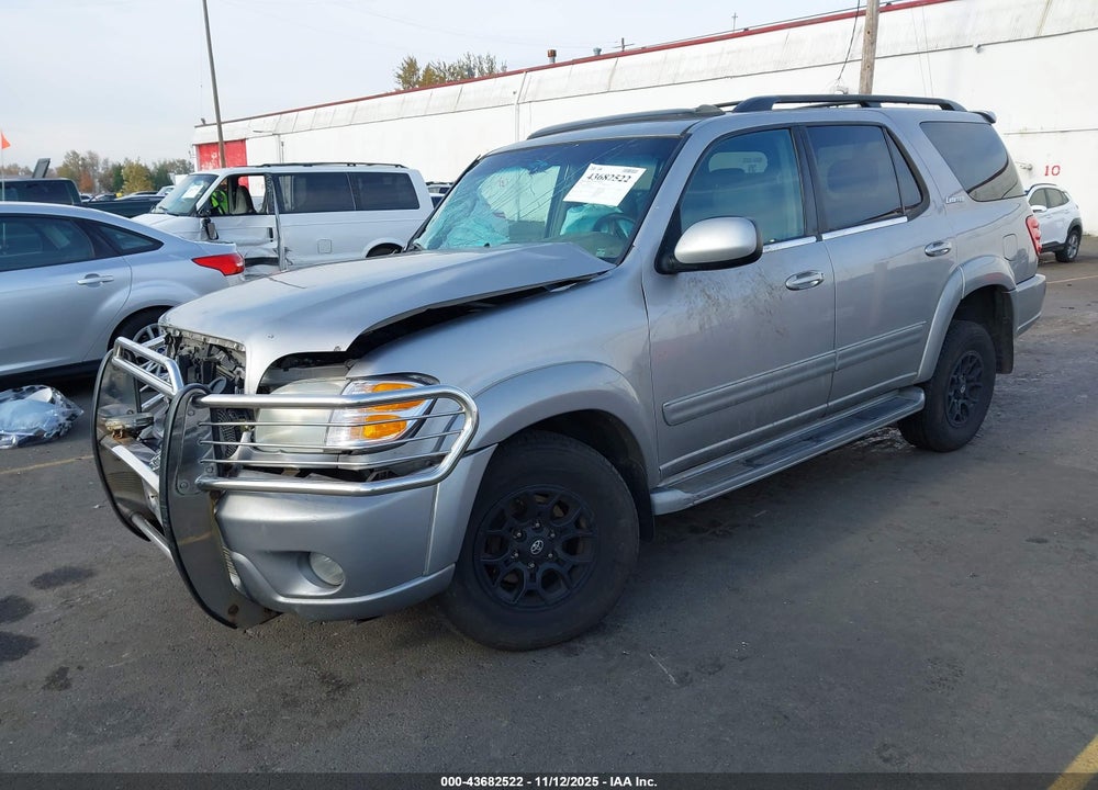 2002 TOYOTA SEQUOIA LIMITED V8 VIN: 5TDBT48A82S093936