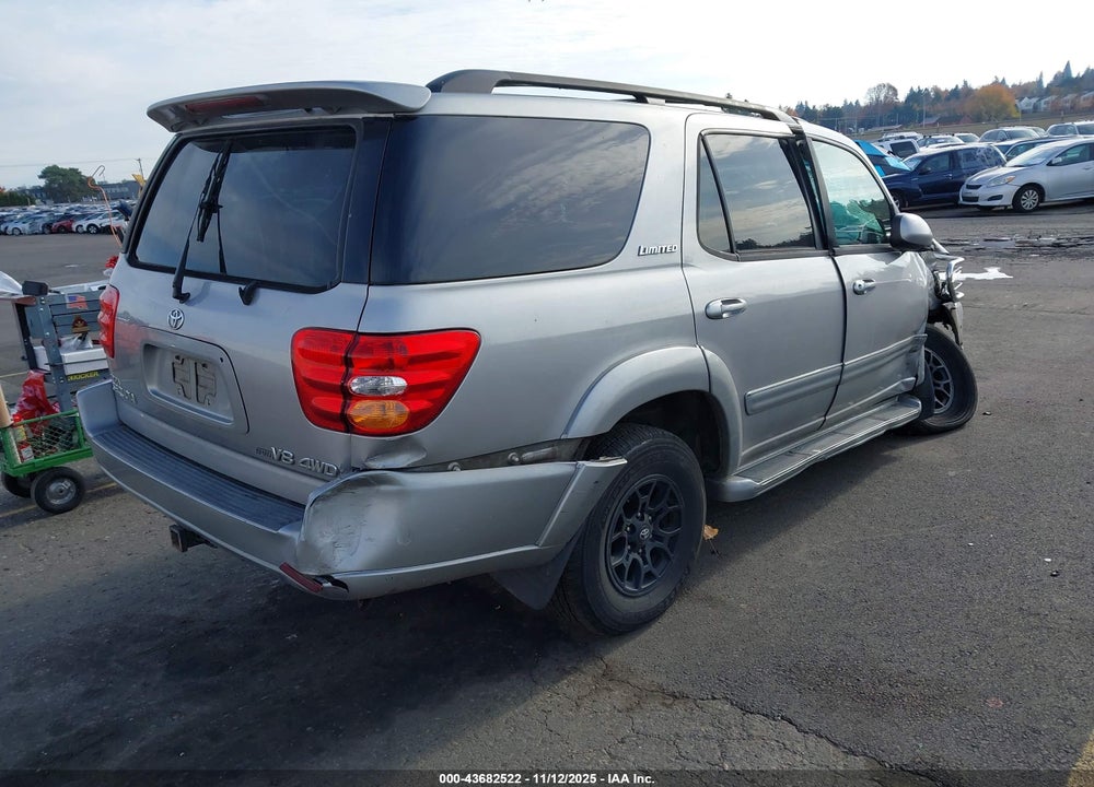 2002 TOYOTA SEQUOIA LIMITED V8 VIN: 5TDBT48A82S093936