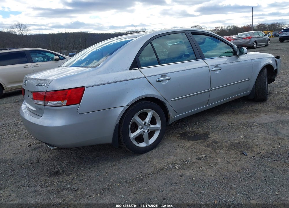 2007 HYUNDAI SONATA LIMITED/SE V6 VIN: 5NPEU46F07H186648