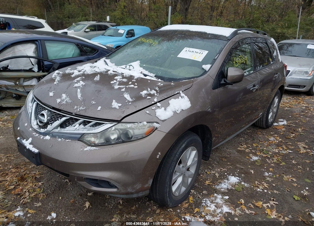 2012 NISSAN MURANO SL VIN: JN8AZ1MW6CW226743