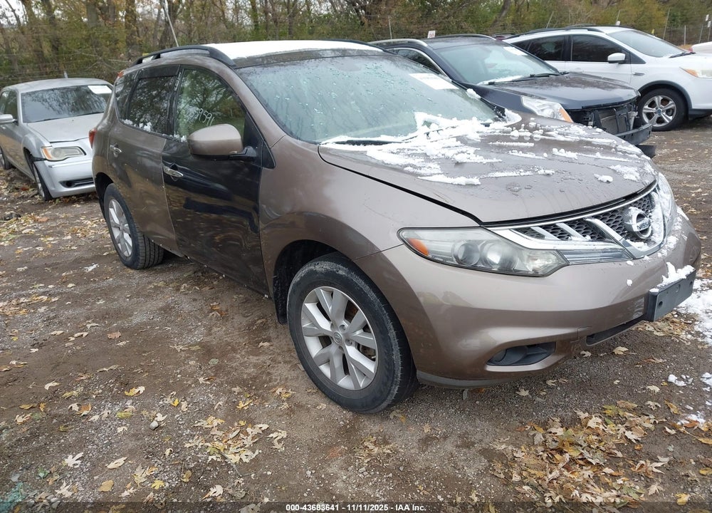 2012 NISSAN MURANO SL VIN: JN8AZ1MW6CW226743