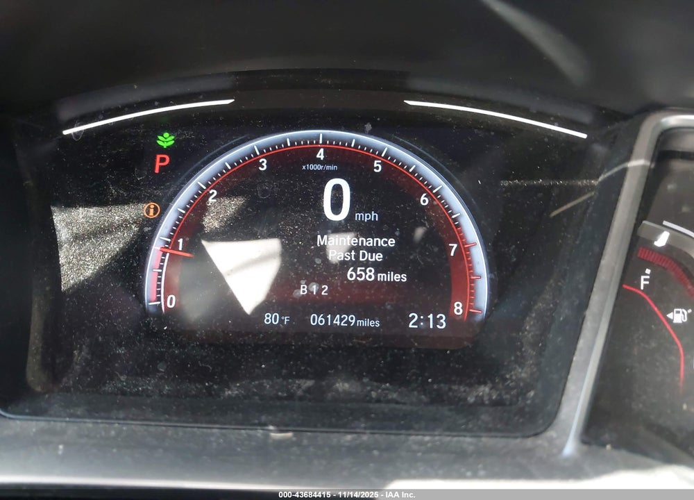 2019 HONDA CIVIC SPORT VIN: 2HGFC4B8XKH307574
