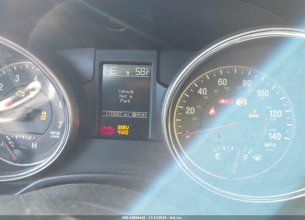 2013 JEEP GRAND CHEROKEE LIMITED VIN: 1C4RJFBT1DC556160