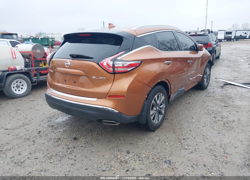 2017 NISSAN MURANO SL VIN: 5N1AZ2MH1HN109163
