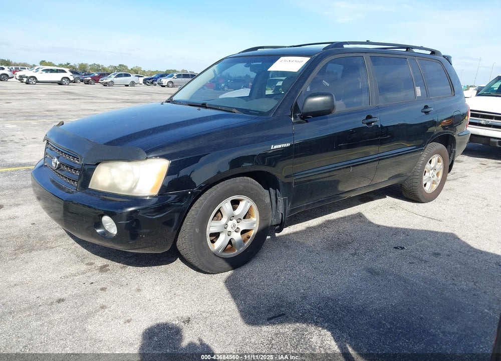 2003 TOYOTA HIGHLANDER LIMITED V6 VIN: JTEHF21A730108491