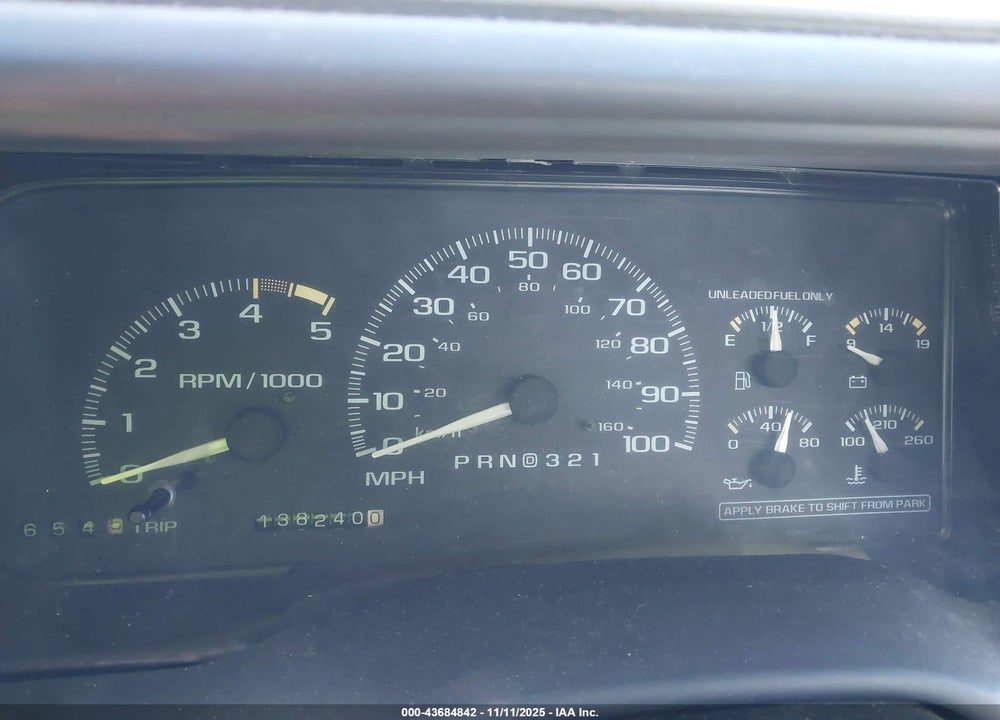 1995 CHEVROLET GMT-400 C1500 VIN: 1GCEC14Z5SZ186726