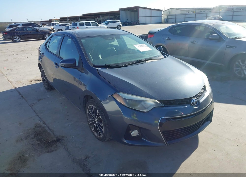 2016 TOYOTA COROLLA S PLUS VIN: 2T1BURHE8GC539547