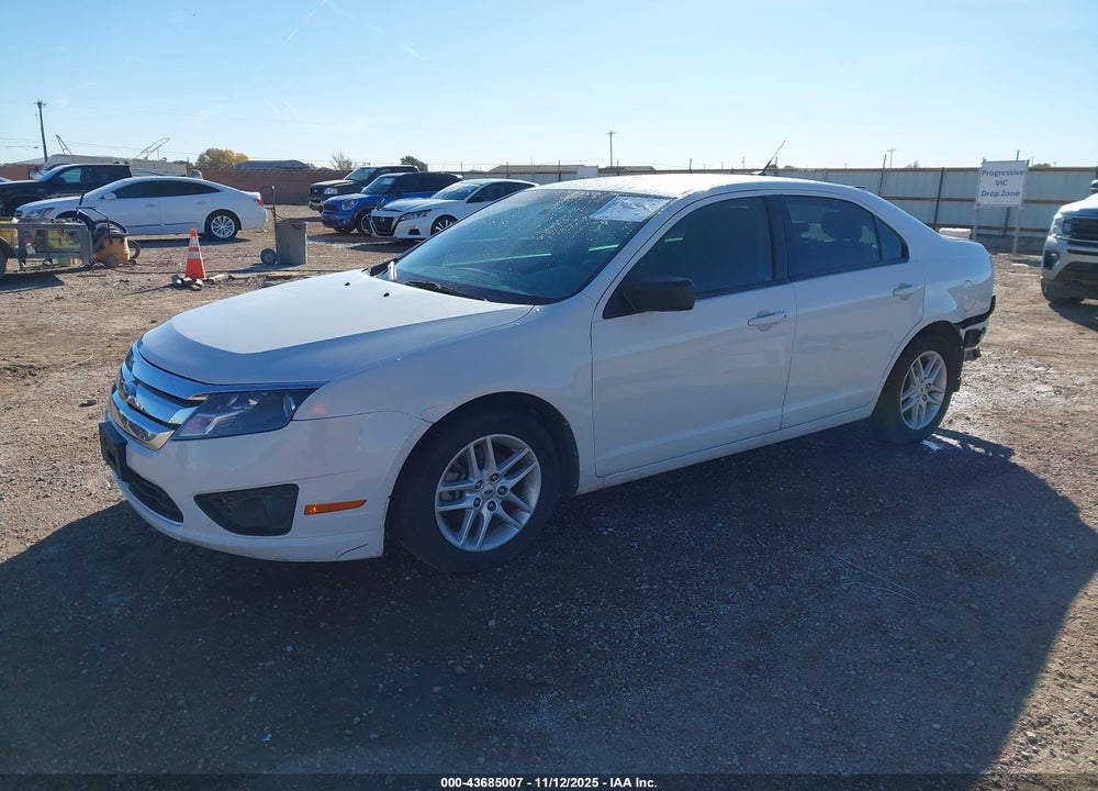 2012 FORD FUSION S VIN: 3FAHP0GA2CR275487