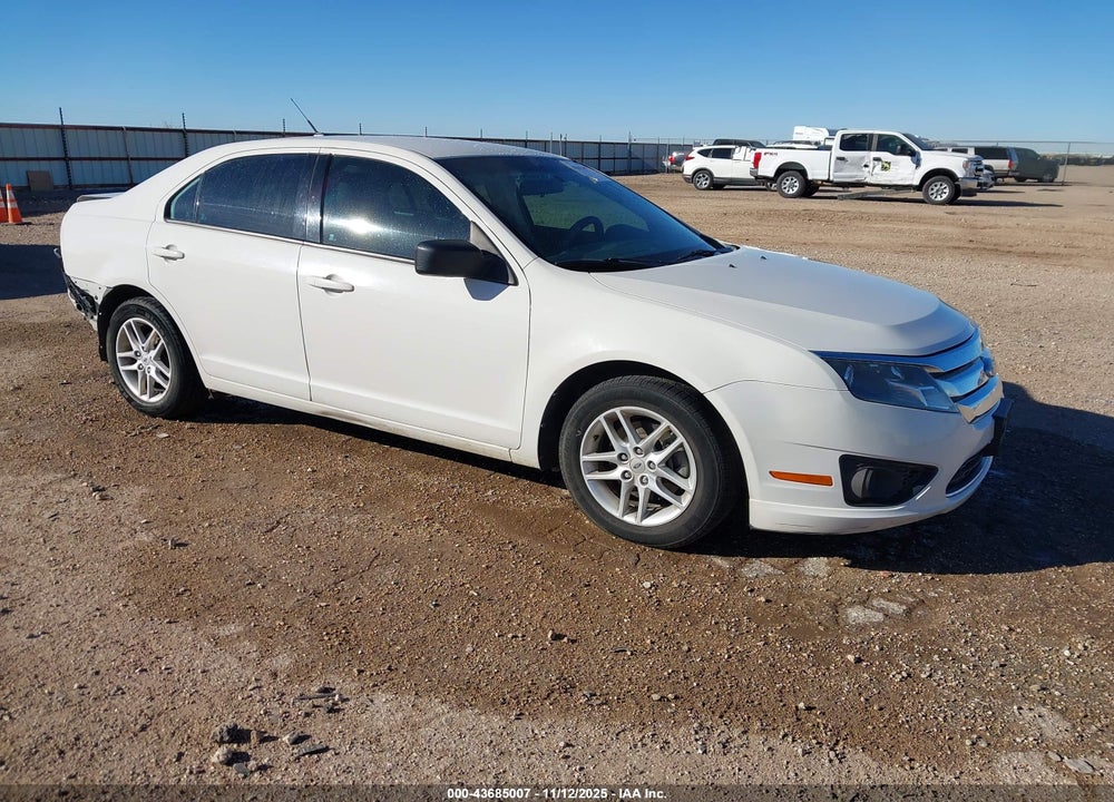 2012 FORD FUSION S VIN: 3FAHP0GA2CR275487