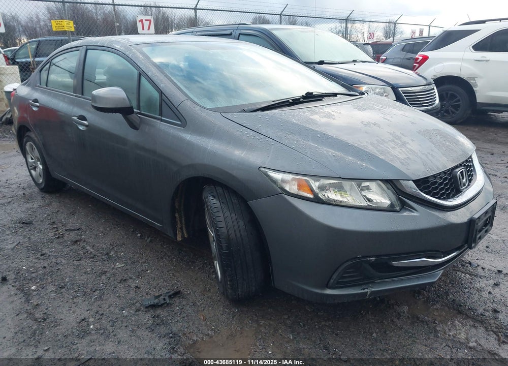 2013 HONDA CIVIC LX VIN: 2HGFB2F59DH574604