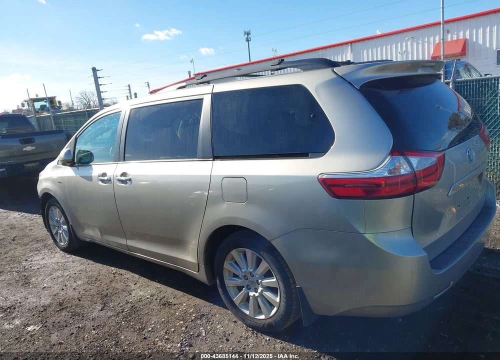 2016 TOYOTA SIENNA XLE 7 PASSENGER VIN: 5TDDK3DCXGS131008