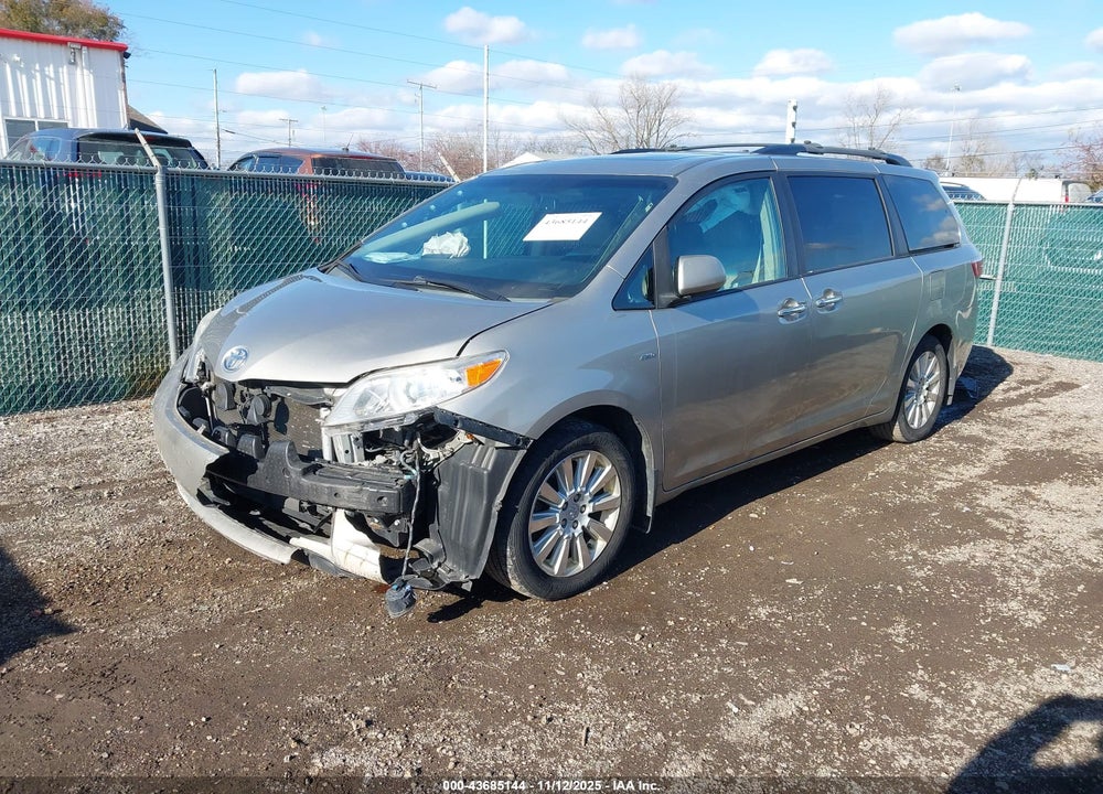 2016 TOYOTA SIENNA XLE 7 PASSENGER VIN: 5TDDK3DCXGS131008