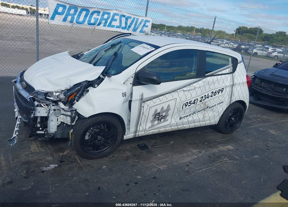 2020 CHEVROLET SPARK FWD LS AUTOMATIC VIN: KL8CB6SA1LC462918