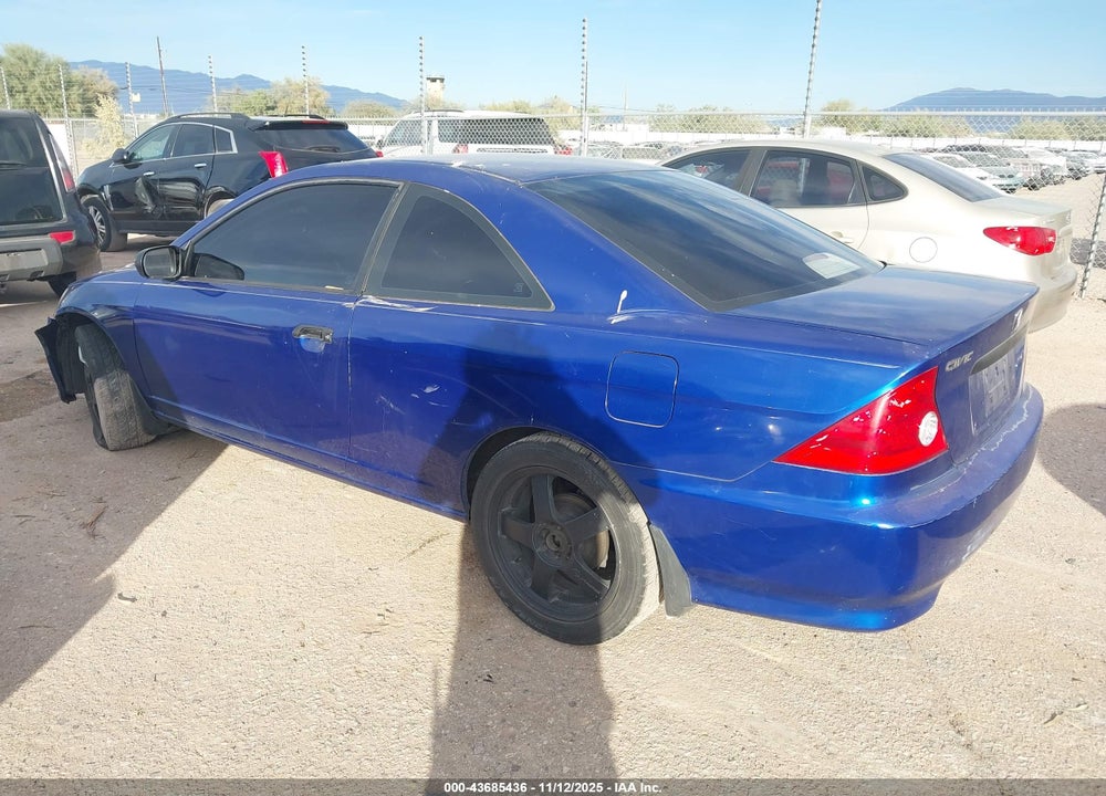 2005 HONDA CIVIC VP VIN: 1HGEM22195L016300
