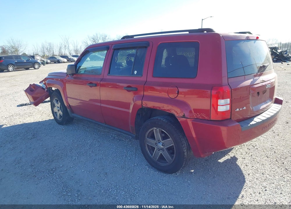 2008 JEEP PATRIOT SPORT VIN: 1J8FF28W38D639578