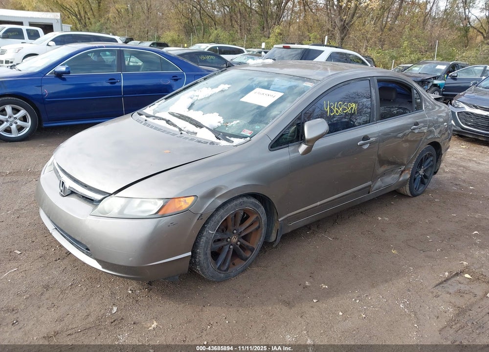 2008 HONDA CIVIC LX VIN: 2HGFA16568H332646